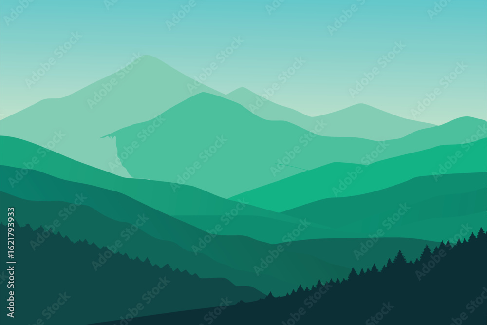 Naklejka premium soft green gradient background (1).eps