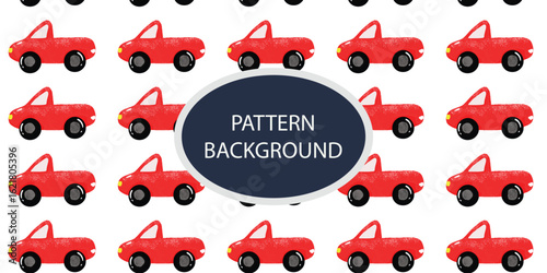 Watercolor red vehicle car, airplane, helicopter, pattern background design. fabric, textile