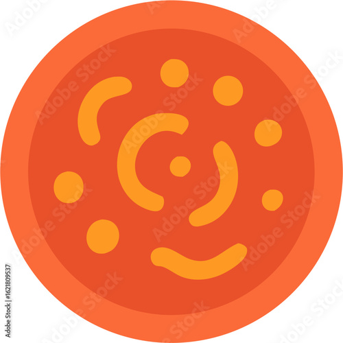 cell icons, bacteria, microbes. Vector bacteria icons in flat style. Isolated bacterial microbe icons on a white background.