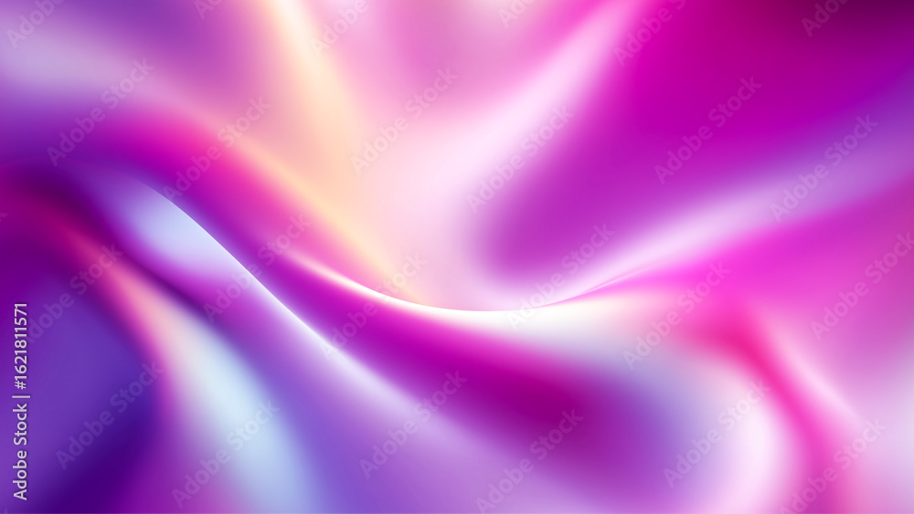 Obraz premium Abstract fluid background with silky gradients in purple and pink. Smooth flowing textures create a dreamy and elegant effect, ideal for branding and digital designs.