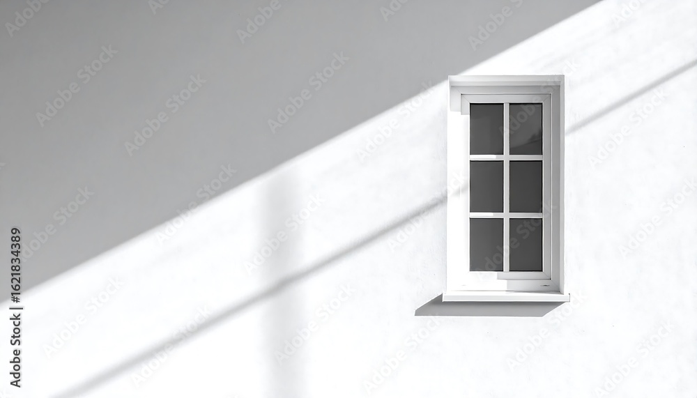 Obraz premium Simple white window with strong shadows (1)
