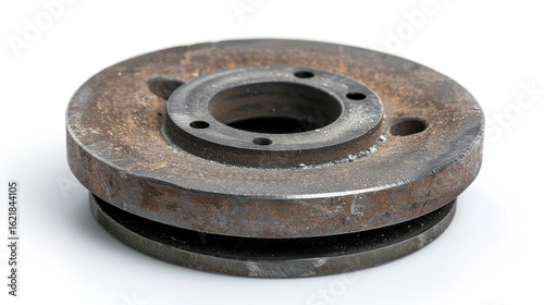 Rusty metal circular part
