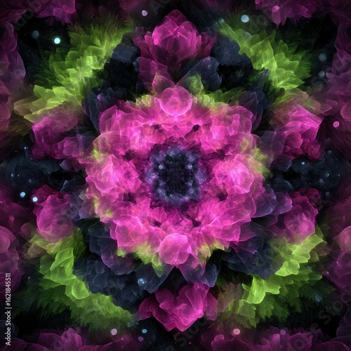 Abstract flower-like pattern