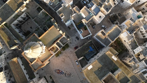 Fotografie Aerial Perspective on Urbino's Rooftops: Monopoli, Puglia