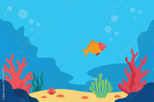 coral reef and fishes