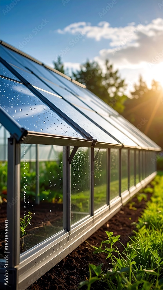 Obraz premium Greenhouse on a sunny day