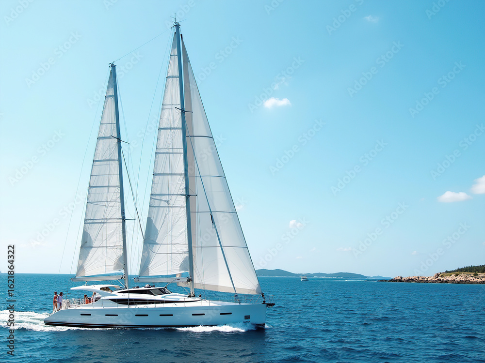 Obraz premium sailboat on the sea