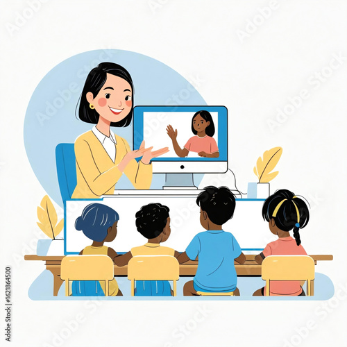 children in classroom