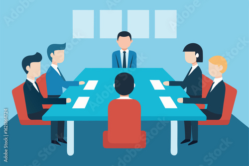 business meeting at a conference table   (1).eps