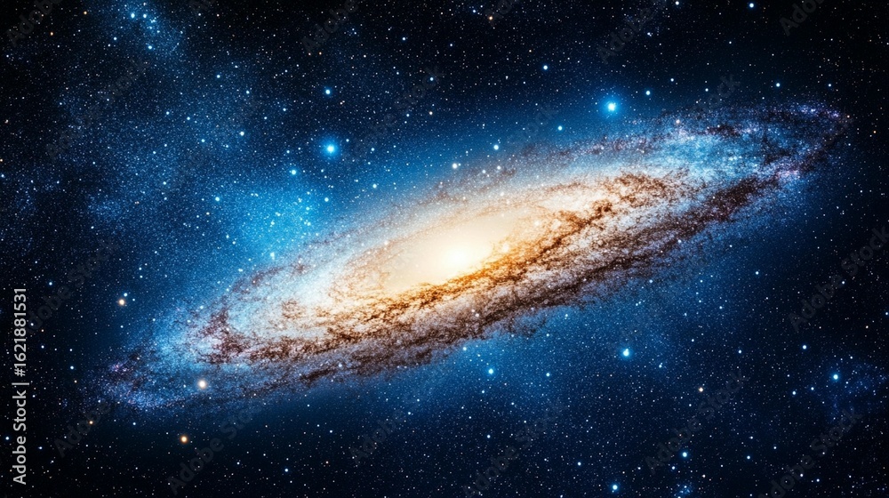 Fototapeta premium Spiral galaxy in deep space