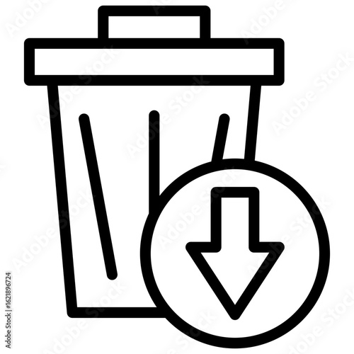 Waste Reduction line icon