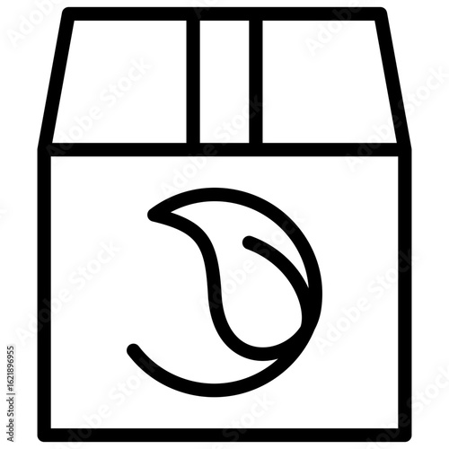 Eco-Friendly Packaging  line icon