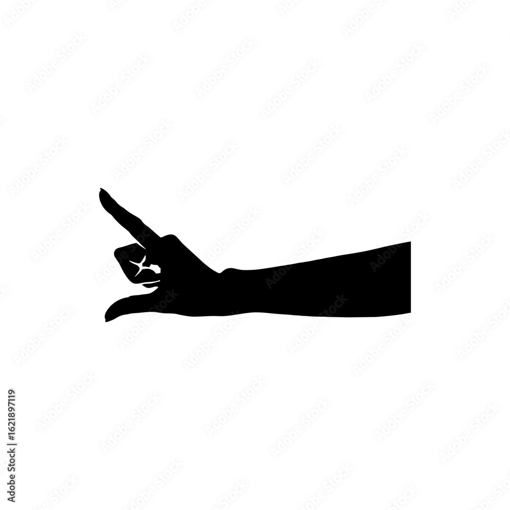 Obraz premium hand silhouette Vector
