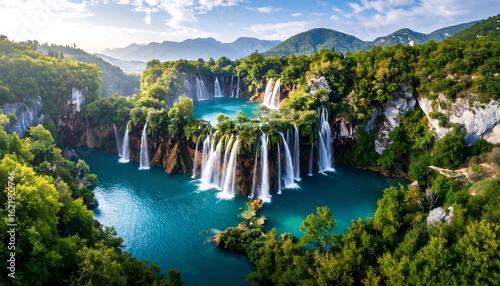 Fototapeta Naklejka Na Ścianę i Meble -  plitvice lakes national park croatia