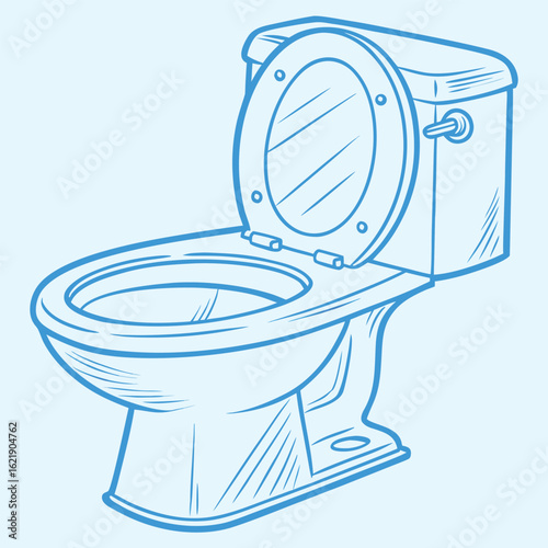 toilet bowl and toilet paper