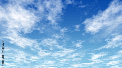 青空に雲が流れる背景素材