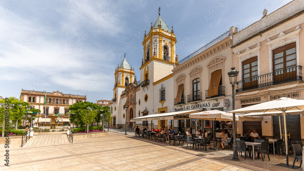 Obraz premium The beautiful old town in Ronda, Spain on june 25th 2025