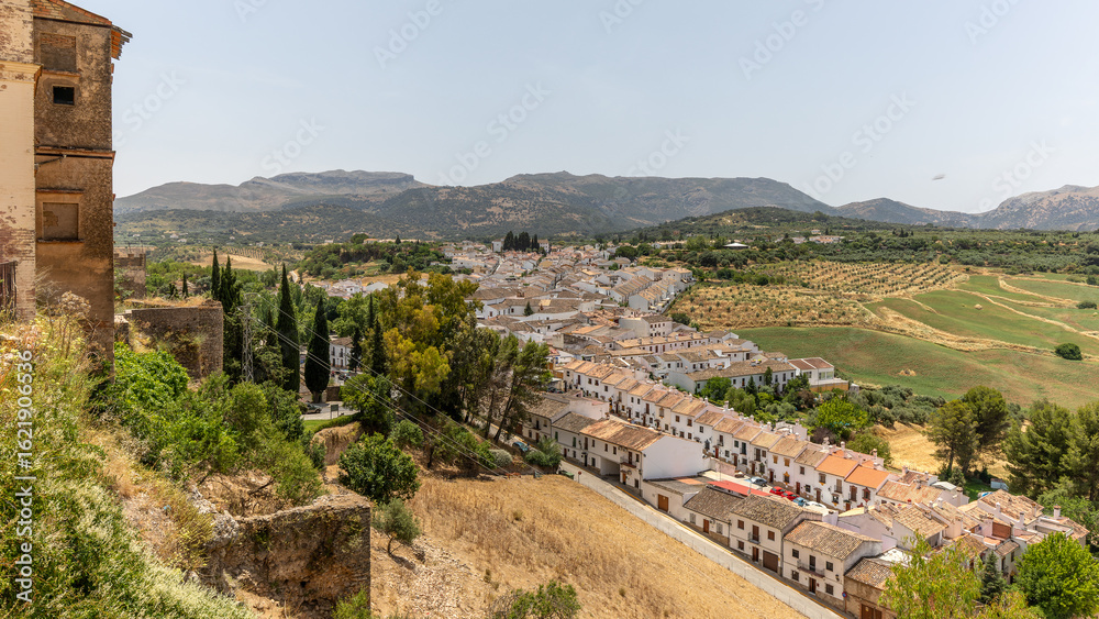 Obraz premium The beautiful old town in Ronda, Spain on june 25th 2025