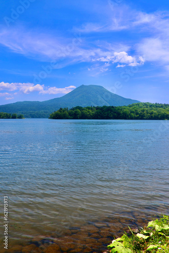 初夏の阿寒湖（北海道・釧路市阿寒町）