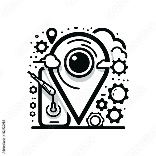 Pin drop for location services