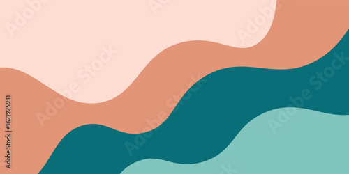Modern colorful abstract background with dynamic wavy shapes, it can be used for advertising, marketing, presentation, business
