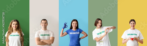Collage of volunteers on co...