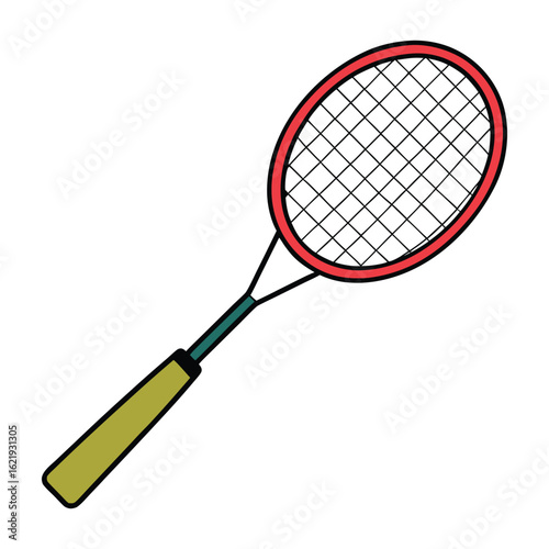 Lightweight and powerful, the badminton sport racket features a slim frame, tight strings, and ergonomic grip—designed for speed, precision, and dynamic shuttle control.
