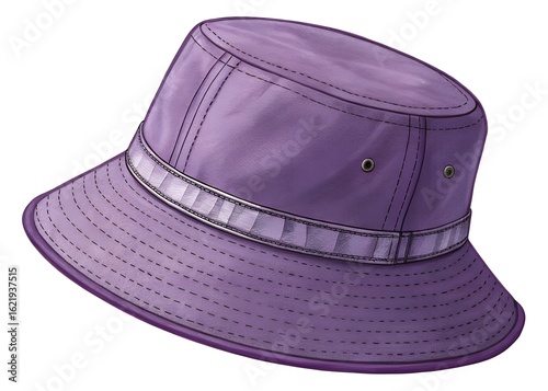 purple hat isolated on white