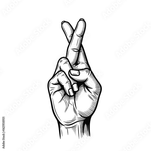 Crossed Fingers A Symbol of Hope, Luck, and Wishing for Success