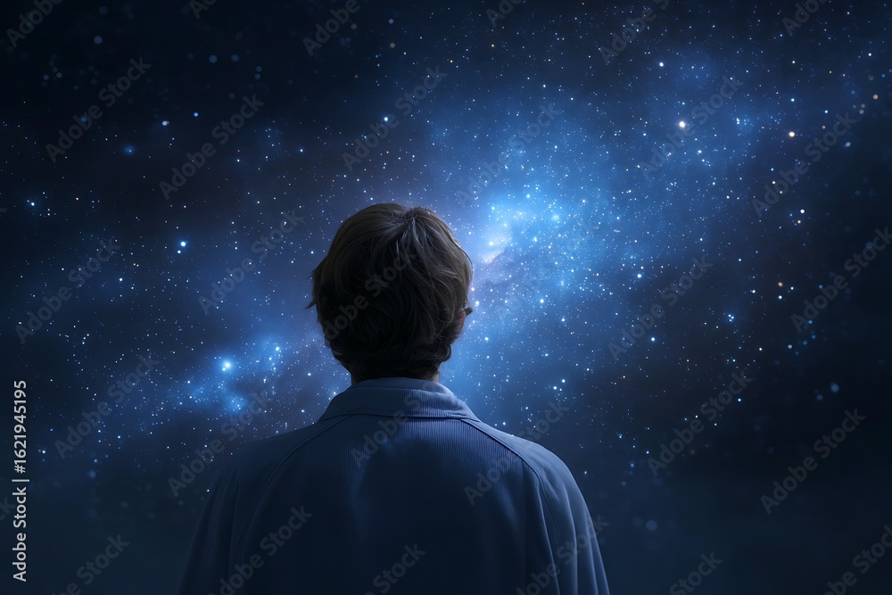 Obraz premium Peaceful Stargazing in the Wilderness