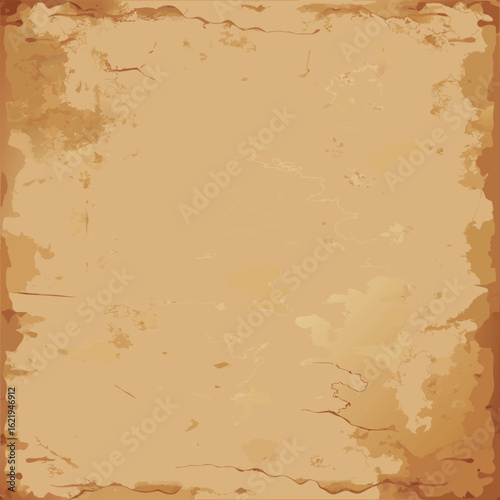 Grunge paper texture background with a vintage brown parchment surface
