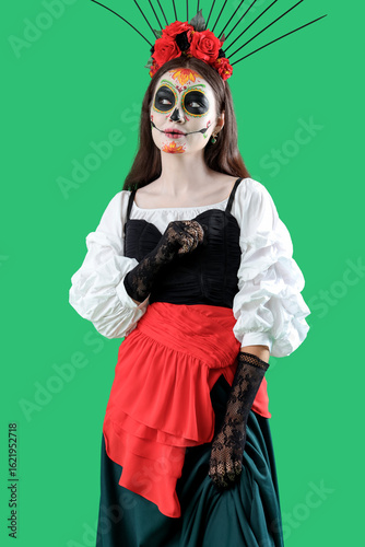 Beautiful woman dressed for...
