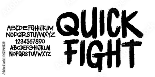 Distressed Font. Grunge Font. Rough Font. Display Fonts. Uppercase Alternate And Number