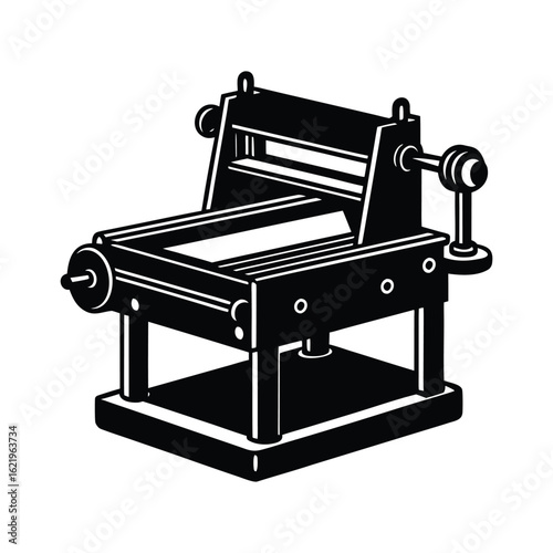 Belt sander silhouette illustration