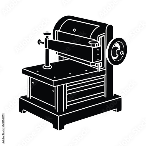 Belt sander silhouette illustration