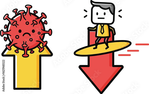 Covid economic impact business downturn financial crisis art