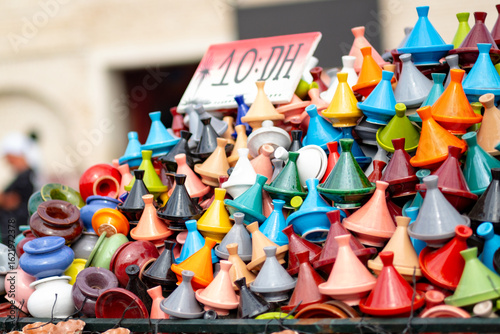 Colourful Tajine pot 
