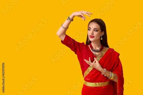 Beautiful young happy India...