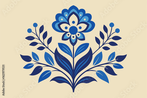 vector illustration of a floral ornament