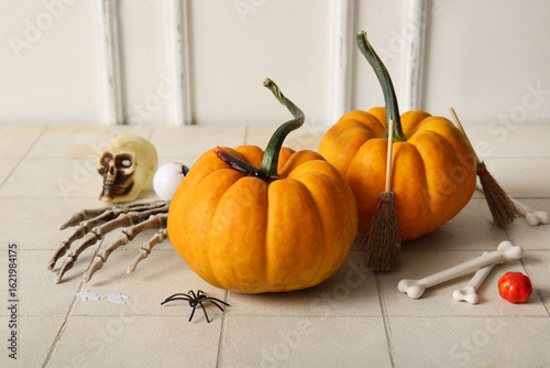 Composition with ripe pumpk...