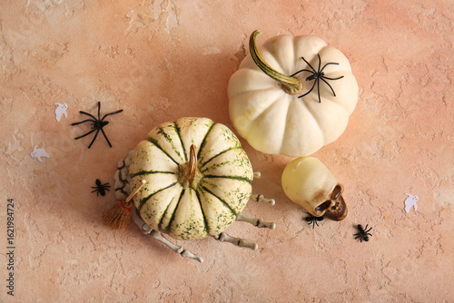Halloween composition with ...