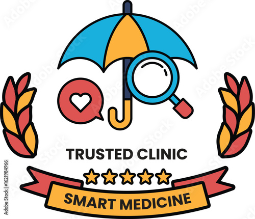 A logo for a trusted clinic that is smart medicine