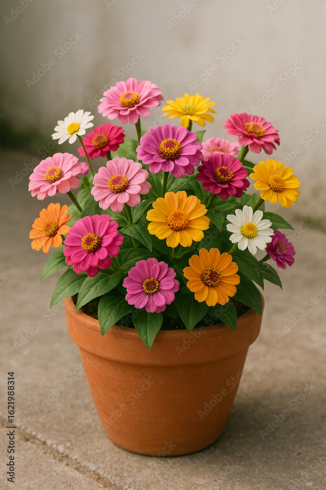 Fototapeta premium AI Generated Flower Pot
