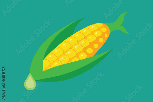 corn on the cob with butter melting   (1).eps