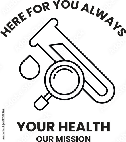 A black and white image of a microscope with a magnifying glass on it