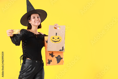 Young woman dressed for Hal...