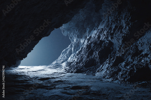 cave in the asteroid