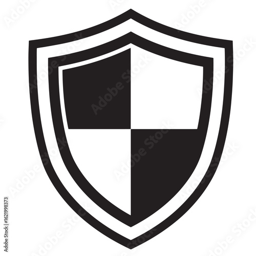 Monochrome shield vector design representing security protection safety and assurance in digital graphics Free Download Monochrome shield vector design representing security protection safety and assurance in digital graphics - GFXLoad