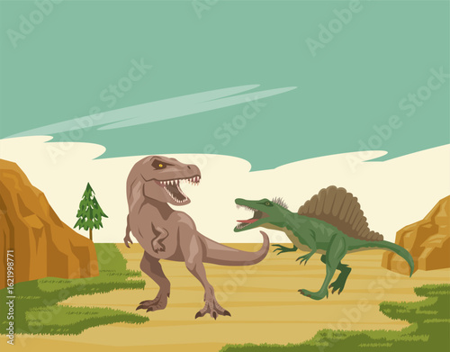恐竜時代のイメージイラスト