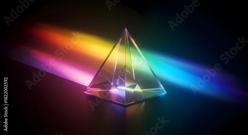 Glass Pyramid Prism Rainbow Light Refraction